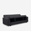 Verto Moderne 3 personers sovesofa design sofa i ruskindslignende stof Pris