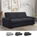 Verto Moderne 3 personers sovesofa design sofa i ruskindslignende stof Mål
