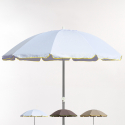Roma Nature 220cm stor strand parasol med højdejustering vindresistent Kampagne