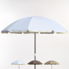 Roma Nature 220cm stor strand parasol med højdejustering vindresistent Kampagne