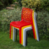 Gruvyer Grand Soleil stabelbar spisebord stole plastik i mange farver 