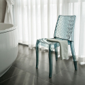 Hypnotic Grand Soleil stabelbar gennemsigtig spisebord stol plastik Model