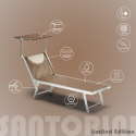 Sæt med 2 Santorini Limited Edition solsenge med solskærm Model