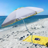 Aeolus GiraFacile 220cm stor strand parasol med UV-beskyttelse og tilt Billig