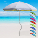 Aeolus GiraFacile 220cm stor strand parasol med UV-beskyttelse og tilt Køb