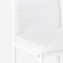 Imperial eco læder polstrede spisebordsstole med jernben til restaurant Køb