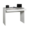Sidus blankt hvid lille træ skrivebord 100x40 cm med en lang skuffe Udsalg