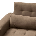Quarzo 3 personers sofa sovesofa mikrofiber 2 hynder og metal ben Egenskaber