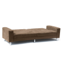 Quarzo 3 personers sofa sovesofa mikrofiber 2 hynder og metal ben Model