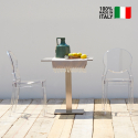 Igloo Scab stabelbare design spisebords stol i gennemsigtig plastik På Tilbud