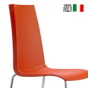 Mannequin Scab design stabelbare spisebords stol plast med metal ben På Tilbud