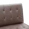 Zaffiro 3-personers sofa futon sovesofa eco læder til stue gæsteværelse 