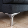 Yana 3 personers lille grå sofa i stofbetræk skandinaviske møbler stil Egenskaber