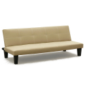 Topazio 3-personers sofa futon sovesofa eco læder til stue gæsteværelse Model
