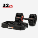 Oonda justerbar håndvægte sæt 32 kg til styreketræning 8 vægtskiver Tilbud