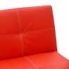 Topazio 3-personers sofa futon sovesofa eco læder til stue gæsteværelse 