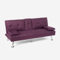 Somnium moderne 3 personers sofa stofbetræk sovesofa indbygget bord Rabatter