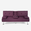 Somnium moderne 3 personers sofa stofbetræk sovesofa indbygget bord Mængderabat