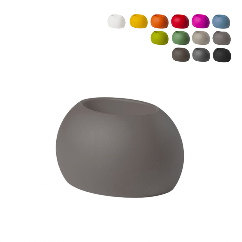 Blos Pot Slide stor vase oval formet polyethylen i forskellige farver Mål