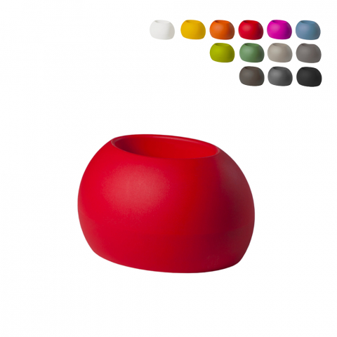 Blos Pot Slide stor vase oval formet polyethylen i forskellige farver