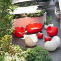 Blossy Slide sofa polyethylen i mange farver til inden- og udendørs brug 