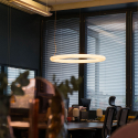 Giotto Slide cirkulær formet led loftslampe lys polyethylen varmt lys Mængderabat