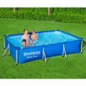 Bestway 56404 Steel Pro 300x201x66cm rektangulær fritstående pool bassin Tilbud