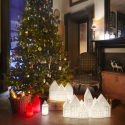 Kuusi Slide LED lampe lys bordlampe jul dekorations huse i polyethylen Udsalg