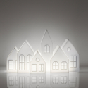 Kuusi Slide LED lampe lys bordlampe jul dekorations huse i polyethylen Mængderabat