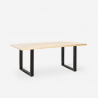 Rajasthan 160 rektangulær spisebord træ metal 160x80cm industriel stil Model