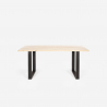 Rajasthan 160 rektangulær spisebord træ metal 160x80cm industriel stil Egenskaber