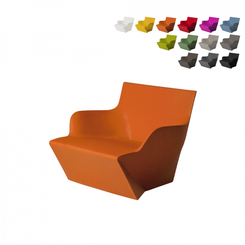 Kami San Slide loungestol lænestol i polyethylen i forskellige farver