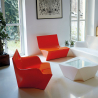 Kami San Slide loungestol lænestol i polyethylen i forskellige farver Billig