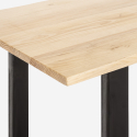 Rajasthan 160 rektangulær spisebord træ metal 160x80cm industriel stil Mål