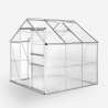 Vanilla lille drivhus orangeri 183x183x205cm i aluminium med dør vindue På Tilbud