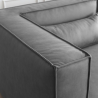 Solv 4 personers modulopbygget sofa chaiselong stofbetræk med puf 5 dele Rabatter