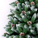 Oulu kunstigt plastik juletræ 240 cm højt dekoreret med hvid julepynt Rabatter