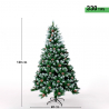 Ottawa kunstigt plastik juletræ 120 cm høj dekoreret med hvid julepynt Mængderabat