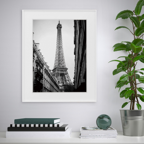 Variety Eiffel print billede plakat 40x50cm Eiffel tårn motiv i ramme Kampagne