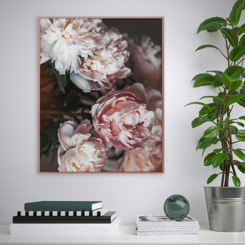 Variety Maua print billede plakat 40x50 cm blomster motiv med ramme