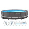 Intex 26310 ex 28310 Ultra Frame 427x107cm fritstående pool badebassin På Tilbud