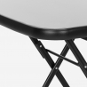 Margarita sammenklappeligt kvadratisk bord 60cm havebord af glas og stål Tilbud