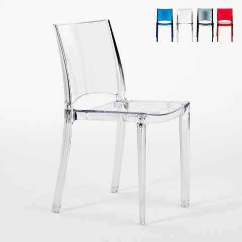 B-Side Grand Soleil stabelbar gennemsigtig spisebord stol polycarbonat Kampagne
