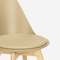 Bib Nordica nordisk design spisebords stol plast imiteret læder træben Rabatter