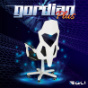 Gordian Plus hvid gamer kontorstol ergonomisk med benstøtte til gaming På Tilbud