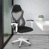 Gordian hvid kontorstol med ergonomisk design netstruktur til gaming På Tilbud