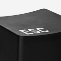 ESC skammel sort puf taburet stol tastatur knap udseende polypropylen Udsalg