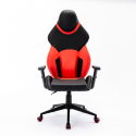 Portimao Fire kontorstol gamer stol ergonomisk tilbagelænet kunstlæder Tilbud