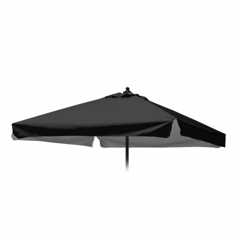 Erstatnings parasoldug til Plutone Noir 2x2 m firkantet parasol med flæser