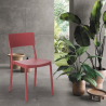 Liner AHD design spisebords stol stabelbar i farverig polypropylen 